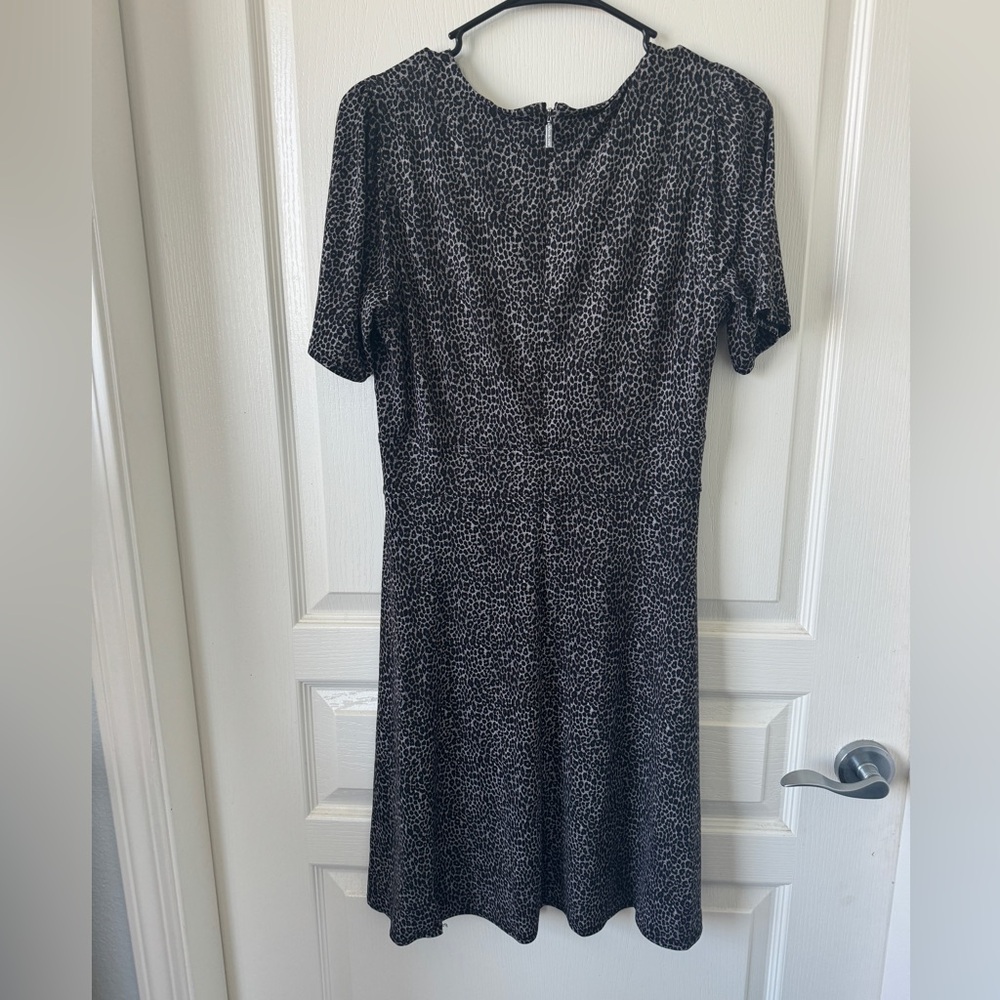 Michael Kors purple leopard print dress